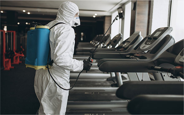 service de nettoyage et de desinfection des installations sportives